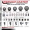 Service Caster 3'' SS Gray Poly Swivel 1-5/8'' Expanding Stem Caster with Brake SCC-SSEX20S314-PPUB-TLB-158 - alternate 2